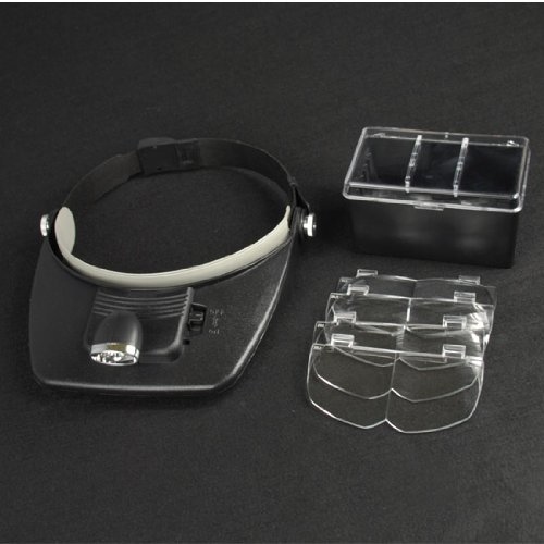 007707  LED Head Magnifier