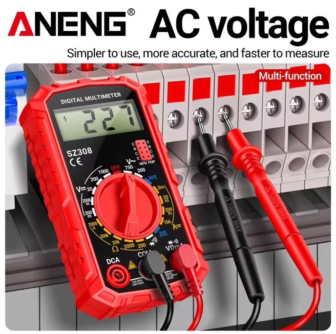 999131  Digitale multimeter spanningsweerstandsmeter AC/DC