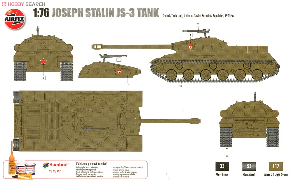 A01307V   Joseph Stalin JS3 Russische tank