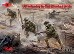 ICM35704  US Infantry in Gas Masks (1918) (4 figures)