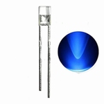 898B  LED Diode Blauw vlakke kop