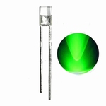 898G  LED Diode Groen vlakke kop