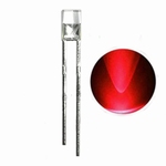 898H  LED Diode Rood vlakke kop