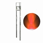 898J  LED Diode Oranje vlakke kop