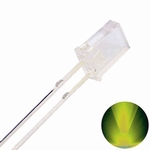 896Y  LED Diode Vierkant Rechthoek 2x3x4cm Geel-Gro (helder)