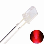 896AA LED Diode Vierkant Rechthoek 2x3x4cm Rood (helder)