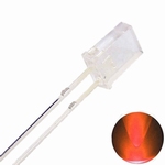 896AB LED Diode Vierkant Rechthoek 2x3x4cm Oranje (helder)