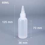 999045  Plastic druppelfles  60 ml (12-20)