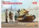 ICM35338   FCM 36 Light Tank met Franse tankbemanning