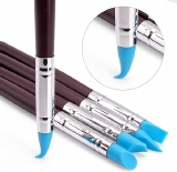 999127  Rubber siliconen tip penseel set