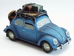 310  Volkswagen Kever met Koffers  blauw